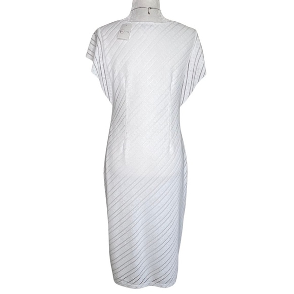 Cato New Dress Midi Striped Road to Rio White Small S NWT - Picture 13 of 14